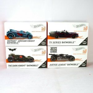 Set of 4 Batmobile Hot Wheels ID Batman Series 1 Mattel Limited Run Collectible
